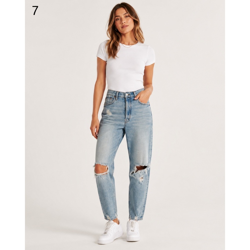MOTHER The Tomcat Confession Jeans Distressed Light Wash Button Fly Womens 27